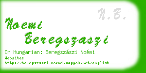 noemi beregszaszi business card
